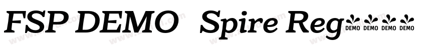 FSP DEMO   Spire Reg字体转换